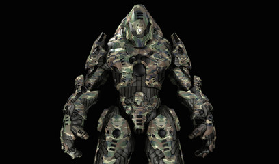 Futuristic war machine