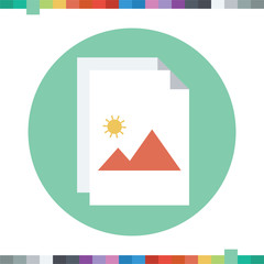 Picture printed on a folded paper.