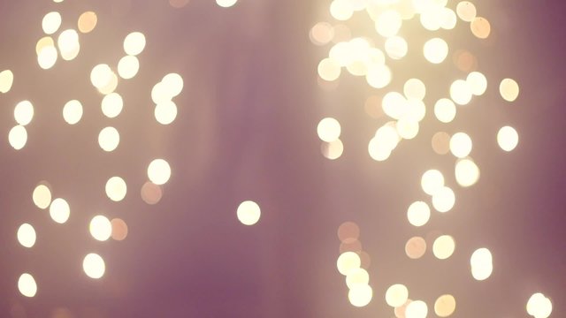 Shining lights and sparkling twinkling fireworks