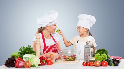 Family cooking.