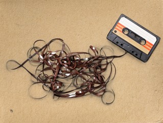 Tape mess.