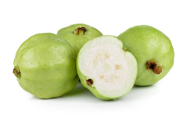 guava fruit isolated on white background