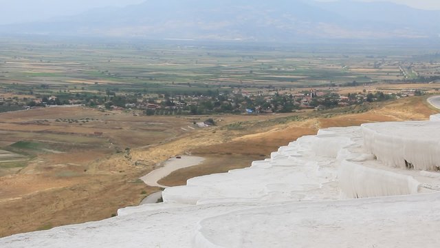 Pamukkale - cotton castle, Denizli Province in southwestern Turkey