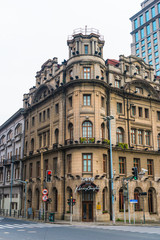 Fototapeta premium Morning, Shanghai Bund buildings