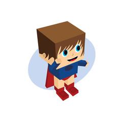 little hero block cartoon