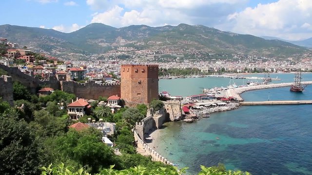 Kizil Kule - Red Tower, Alanya, Turkey