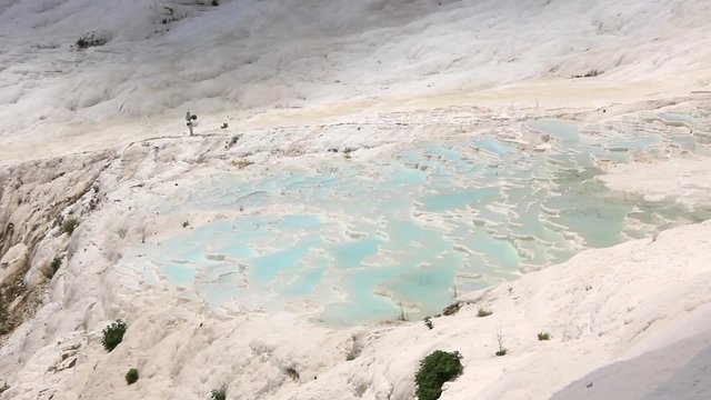 Pamukkale - cotton castle, Denizli Province in southwestern Turkey