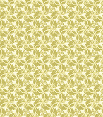Floral Fine Seamless Vector Pattern