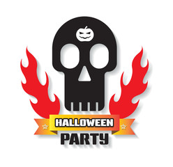 Halloween party vector illustration...