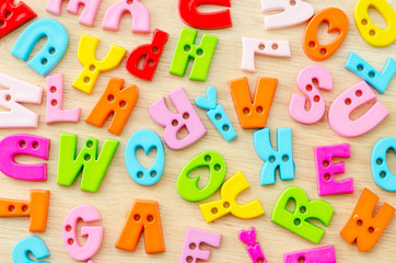 Obraz premium Colorful of plastic alphabet