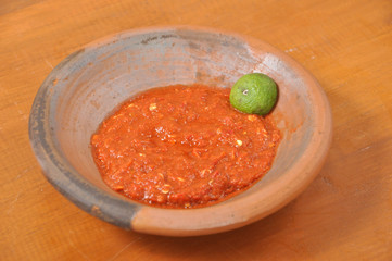 Sambel for food