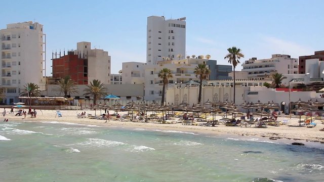 Beach in Sousse, Tunisia
