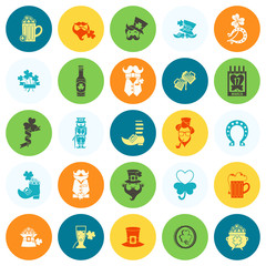 Fototapeta premium Saint Patricks Day Icon Set