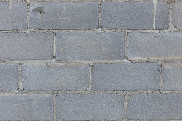 brick wall background in residential building construction site