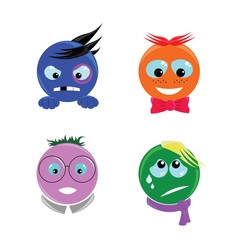 emoticons with the character