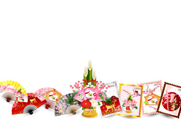 申　年賀状　背景