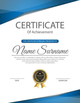 Certificate template, vector