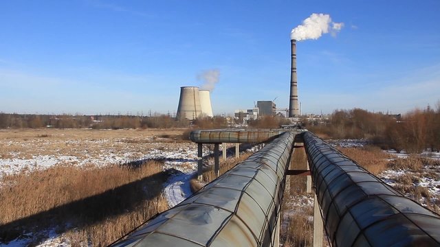 Heat electropower station. Main pipeline