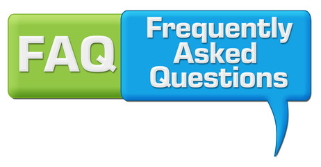 FAQ Green Blue Comment Symbol 