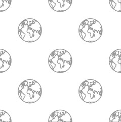 seamless pattern with Globe