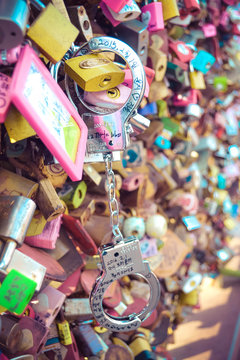 Master key of love at N Seoul tower (Seoul, South Korea)