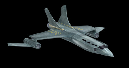 Fototapeta na wymiar Future spaceship . 3D image . MY OWN DESIGN