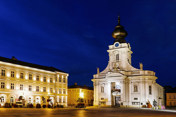Fototapeta na wymiar Basilica in Wadowice, Poland.