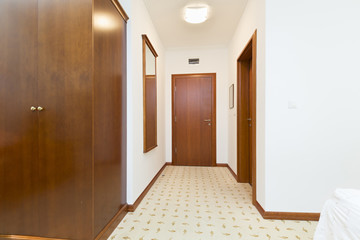 Hotel room entrance
