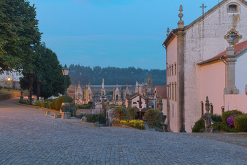 Exterior view over the Monastery de Vairoa on the Camino Portugues