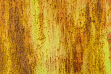 surface of rusty iron with remnants of old paint texture background