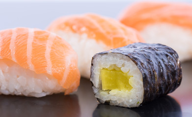 Tasty sushi and maki © thodonal