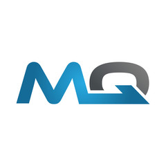 MQ company linked letter logo blue