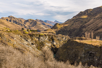 Obraz premium Skippers Bridge in Skippers Canyon