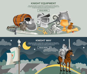 Obraz premium Knight Banner Set