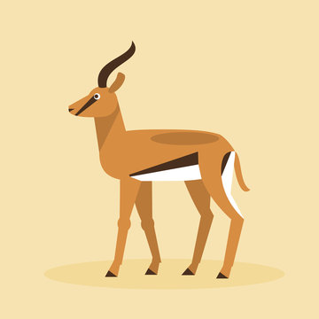 Antelope. Vector Illustration
