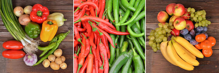 Obst, Gemüse , Kräuter, gesunde Ernährung