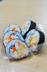 Thai Sushi in Plastic box