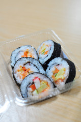 Thai Sushi in Plastic box