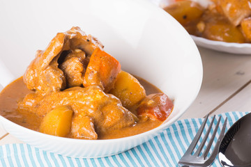 cheezy chicken kaldereta