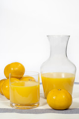 Natural orange juice freshly squeezed