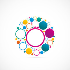 Obraz premium affiche,boules de noël