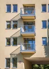 building, Balconies and shadows