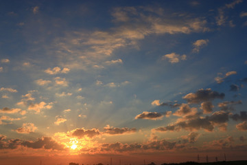 texture sky sunset clouds sun