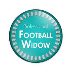 Professional Football Widow Button