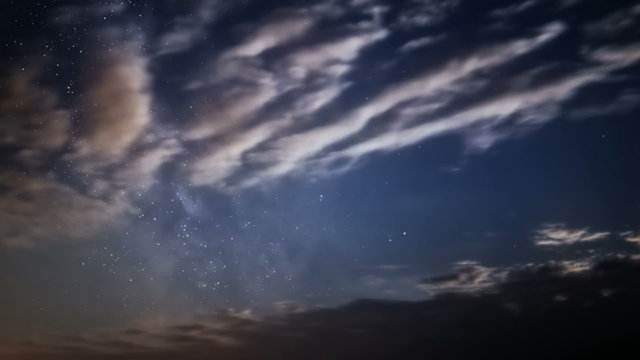 Milky Way and clouds