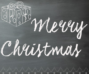 Merry Christmas chalkboard