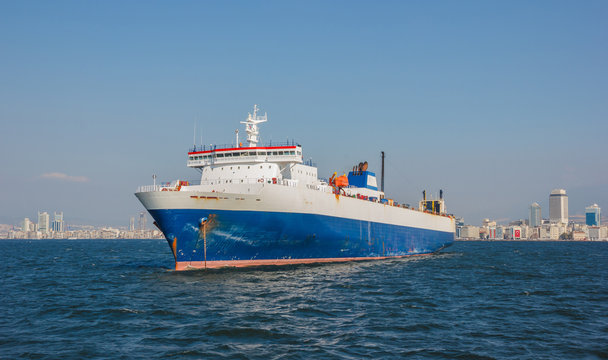 Cargo ship on Izmir
