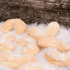 weihnachtsplätzchen im schnee