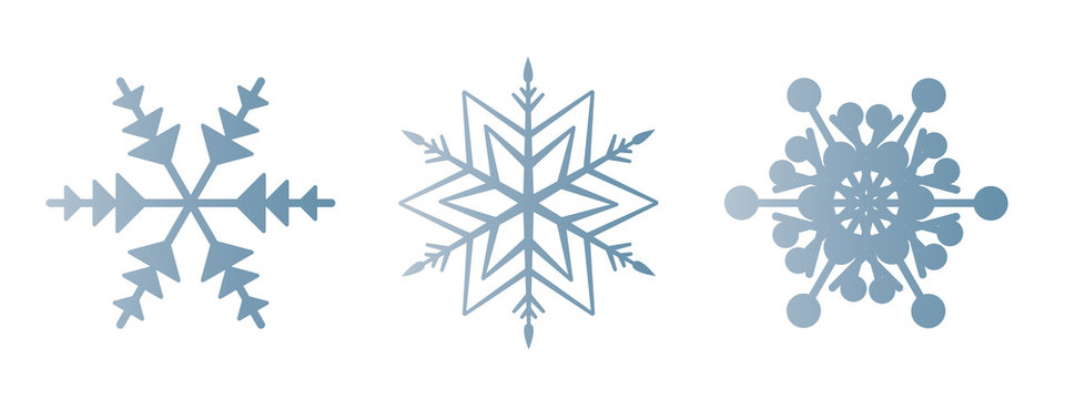 Schneeflocke 12er-Set #3 &ndash; eisblau