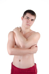 Fototapeta premium man after the gym 